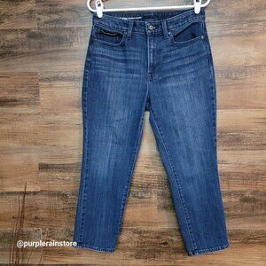 Talbots Jeans 6 P High Waist Modern Ankle Medium Dark Wash Stretch Denim